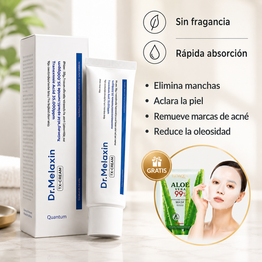 Dr. Melaxin TX Cream 50 ml + Obsequio GRATÍS 🎁 | Crema aclarante para manchas en la piel y marcas de acné.
